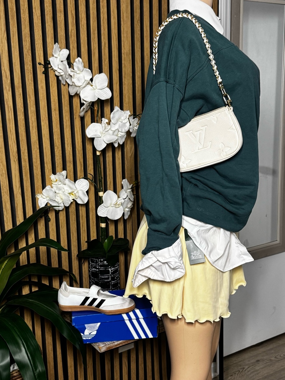 Adidas White Mary Jane Sneakers with Velcro Strap - Picture 4 of 4